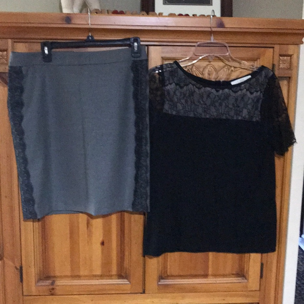 Shirt and skirt